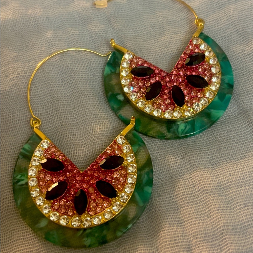 Betsey Johnson Watermelon Earrings
